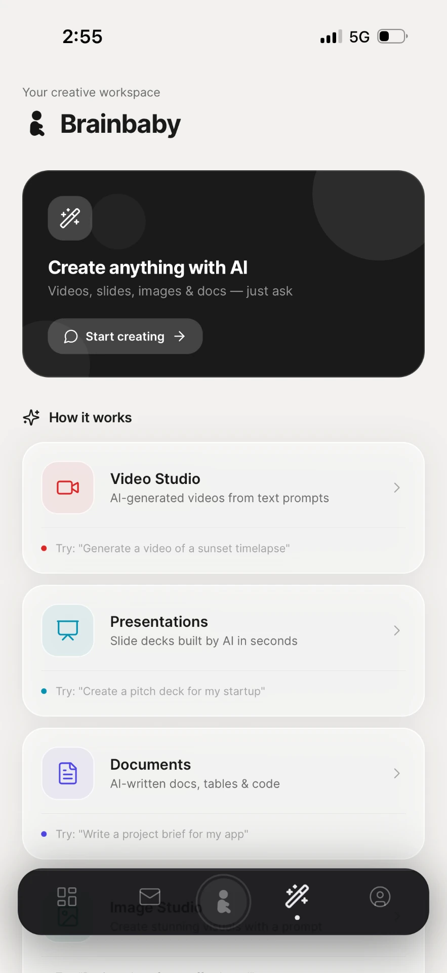 Brainbaby AI app screenshot 2 of 5