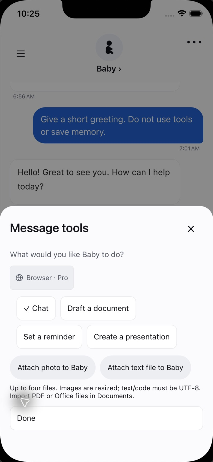 Message tools — iOS development preview, 6 October 2026