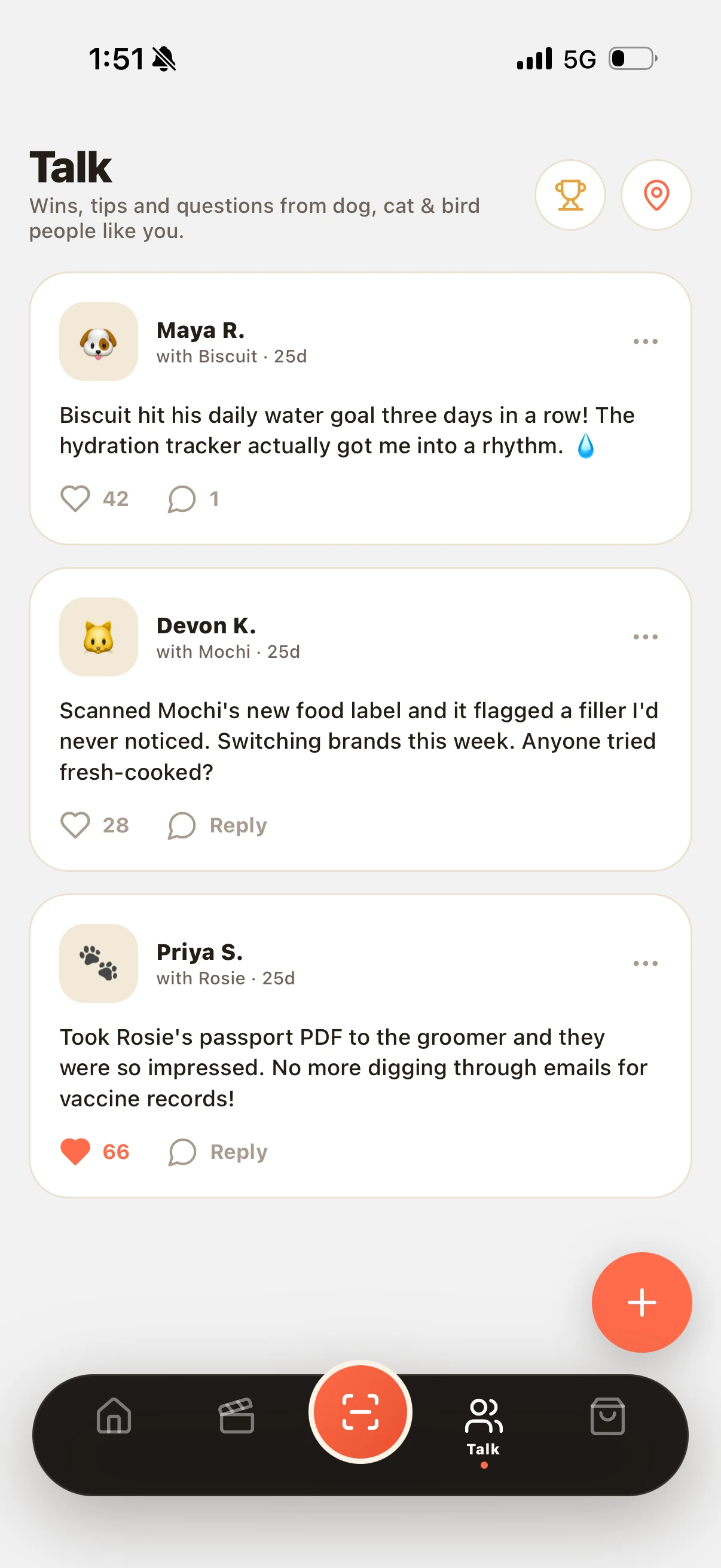 yapzy product interface, screen 3